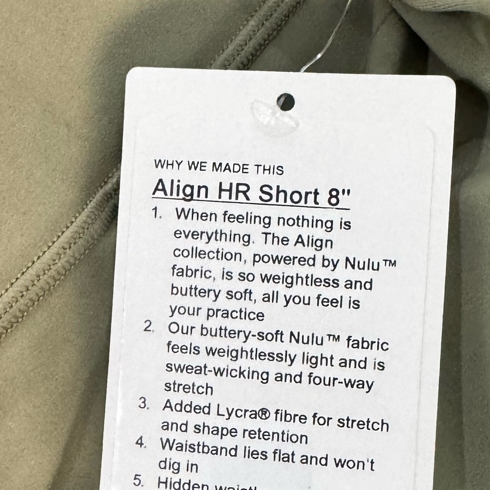 Lululemon Align NWT Womens HR 8” Short - Picture 8 of 12